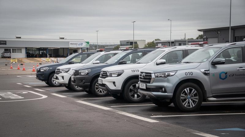 Fleet cars ready for full-day advanced driver training